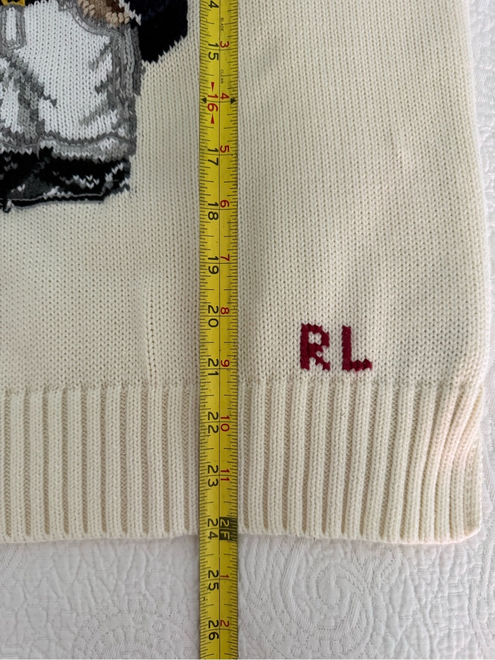 Polo by Ralph Lauren White Captain Bear Intarsia Crewneck Sweater❗️ - Picture 11 of 15